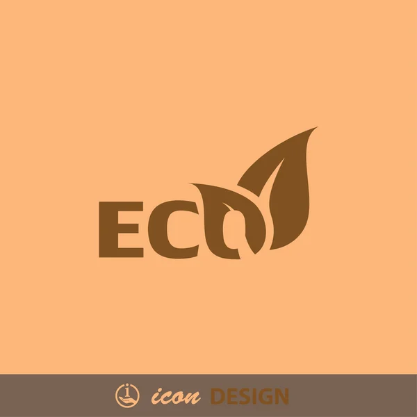 Abstract pictograph of eco — Stock Vector