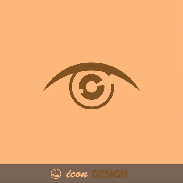 Pictogramme de l'icône conceptuelle des yeux — Image vectorielle