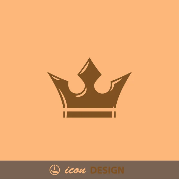 Pictografía del icono del concepto de corona — Archivo Imágenes Vectoriales