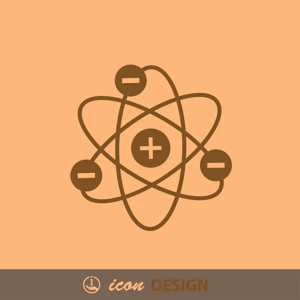 Resumo pictografia do átomo — Vetor de Stock