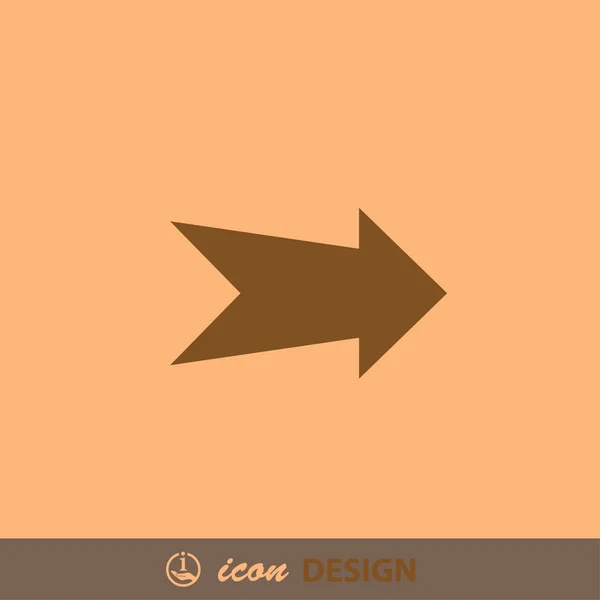 Pictogramme de l'icône concept Flèche — Image vectorielle