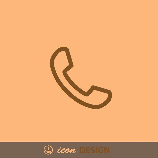 Abstrakt symbol av telefon. — Stock vektor