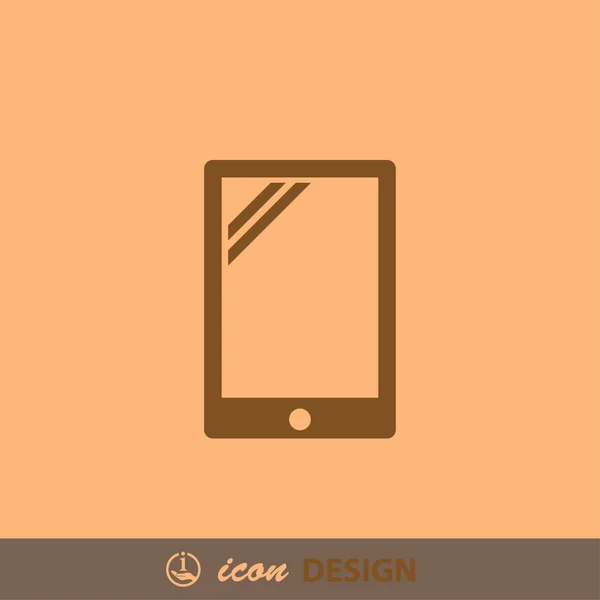 Pictografía del icono de la tableta — Archivo Imágenes Vectoriales