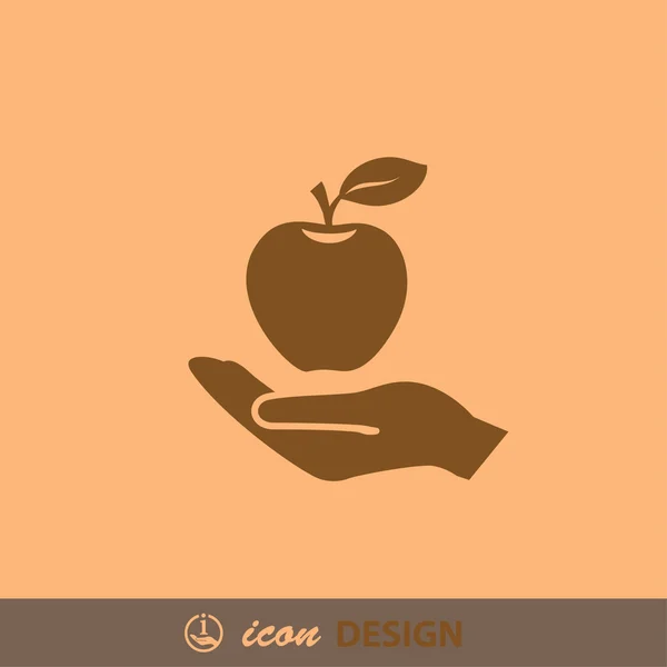 Pictograph of apple concept icon — Stock Vector