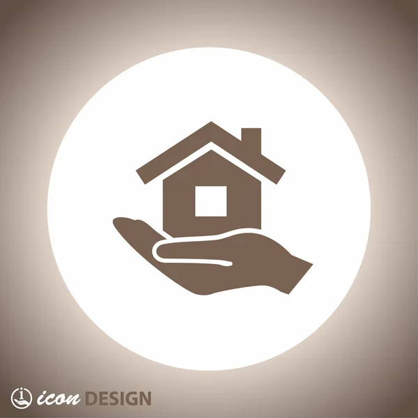 Pictograph of home concept icon — Stock Vector