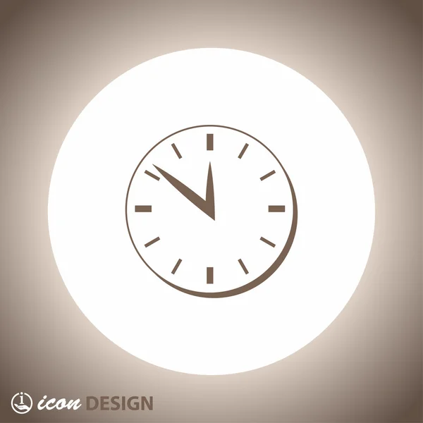 Pictografía del icono del concepto de reloj — Vector de stock