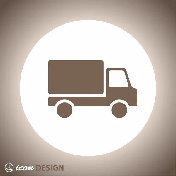 Pictografía del icono del concepto de camión — Archivo Imágenes Vectoriales