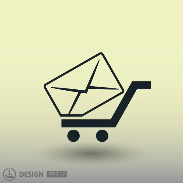 Pictografía de correo para el diseño — Vector de stock