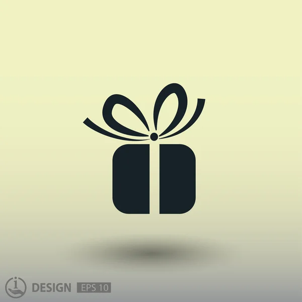 Abstracte pictograph voor gift — Stockvector