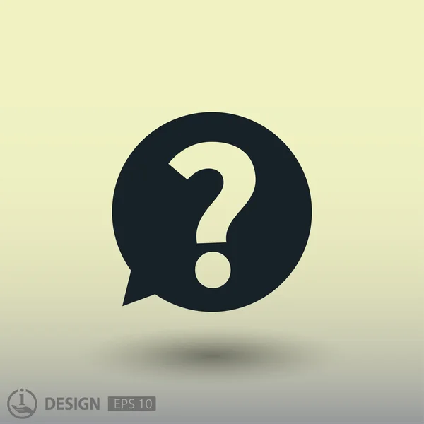 Pictografía del signo de interrogación — Vector de stock