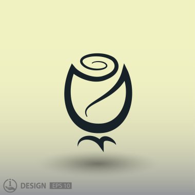 Ekibimizi gül konsept simgesinin