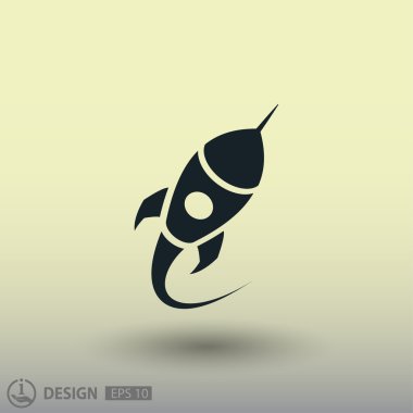 Roket simgesi tasarım için