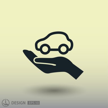 Ekibimizi araba konsepti simgesinin