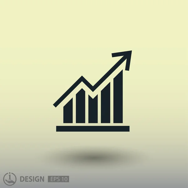 Pictograma do ícone do conceito gráfico —  Vetores de Stock