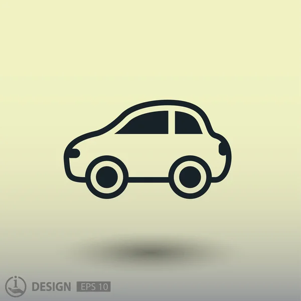 Pictografía del icono del concepto de coche — Vector de stock