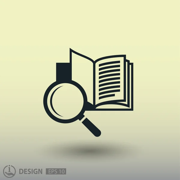 Pictografía abstracta del libro — Vector de stock