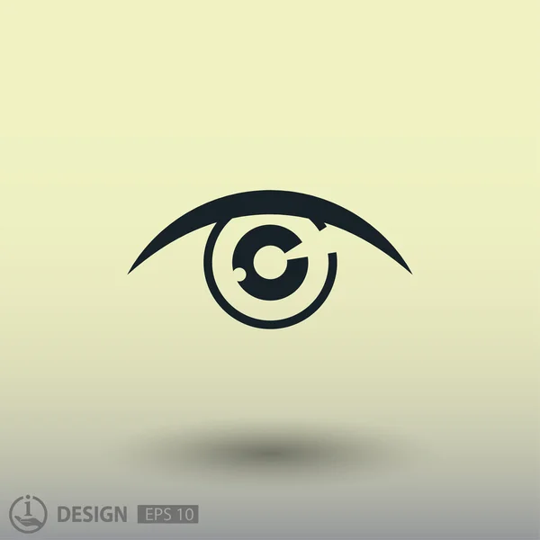 Pictogramme de l'icône conceptuelle des yeux — Image vectorielle