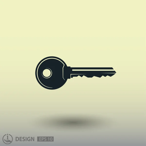 Pictograph van sleutel voor ontwerp. — Stockvector