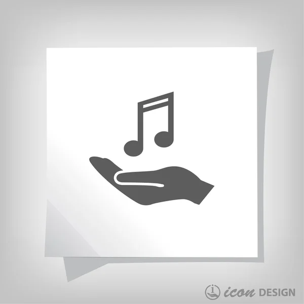 Pictogramme du concept musical — Image vectorielle