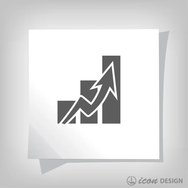 Pictografía de grafo para diseño . — Vector de stock