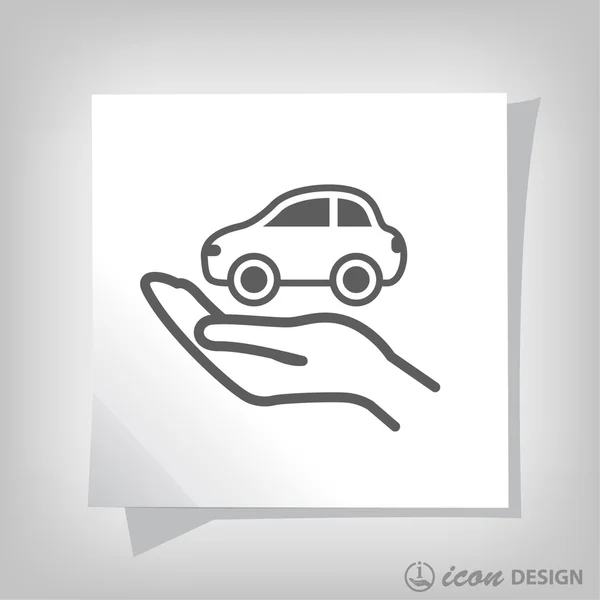 Pictograph of car  for design — Stock Vector