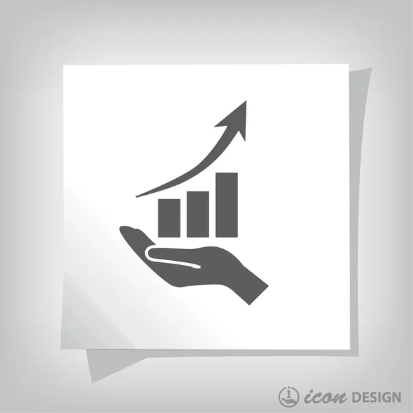 Pictografía de grafo para diseño . — Vector de stock