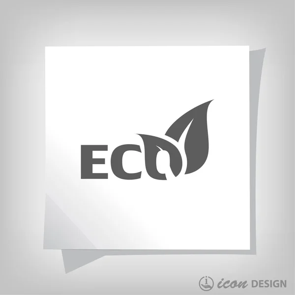 Εικονόγραμμα του εικονιδίου "eco" — Διανυσματικό Αρχείο