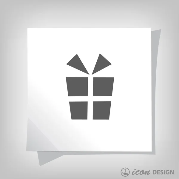 Pictogramme de cadeau pour le design . — Image vectorielle