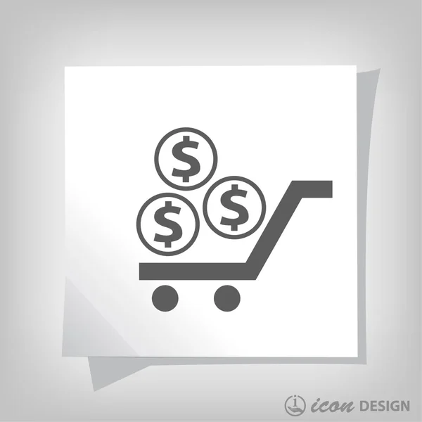 Pictografía del concepto de dinero — Vector de stock