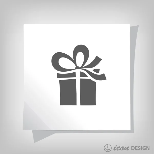 Pictografía de regalo para el diseño . — Vector de stock