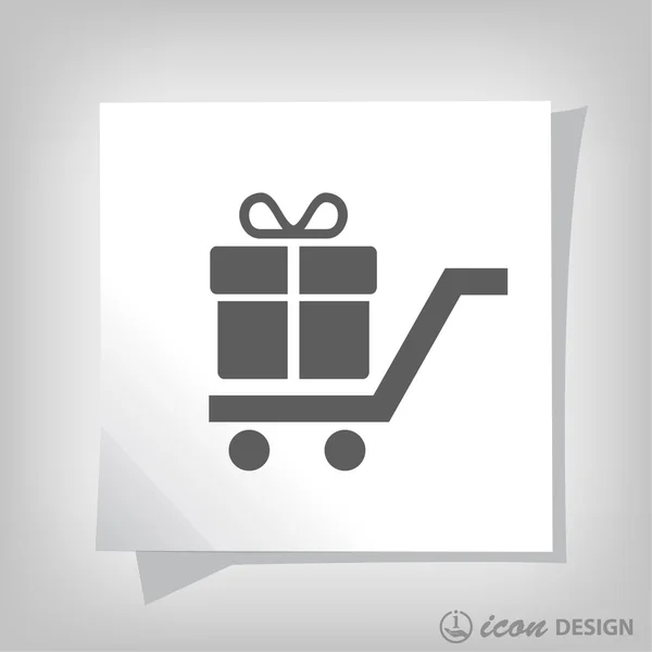 Pictogramme de cadeau pour le design . — Image vectorielle