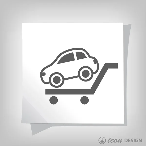 Pictograph of car  for design — Stock Vector
