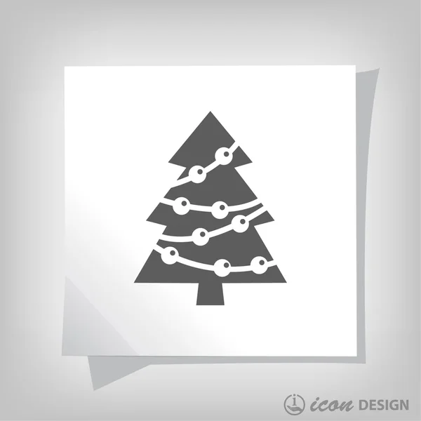 Pictografía del árbol de Navidad — Archivo Imágenes Vectoriales