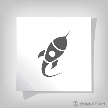 Roket simgesi tasarım için