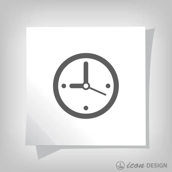 Ikona kruhové hodiny — Stockový vektor