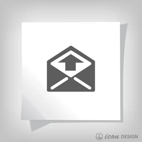 Pittogramma della posta per la progettazione — Vettoriale Stock