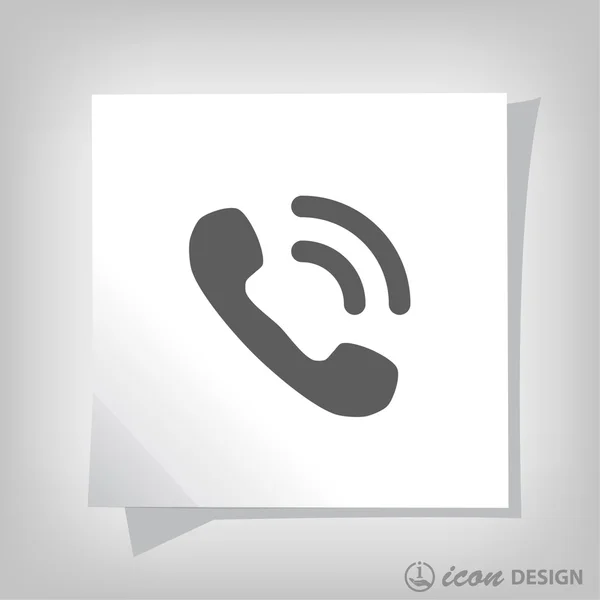 Εικονόγραμμα του τηλεφώνου για το σχεδιασμό. — Διανυσματικό Αρχείο