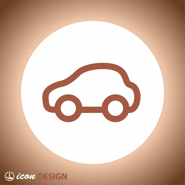 Pictograph of car for design — Stock Vector