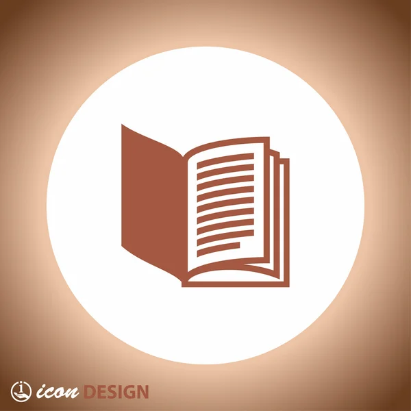 Pictograph of book icon — Stock Vector