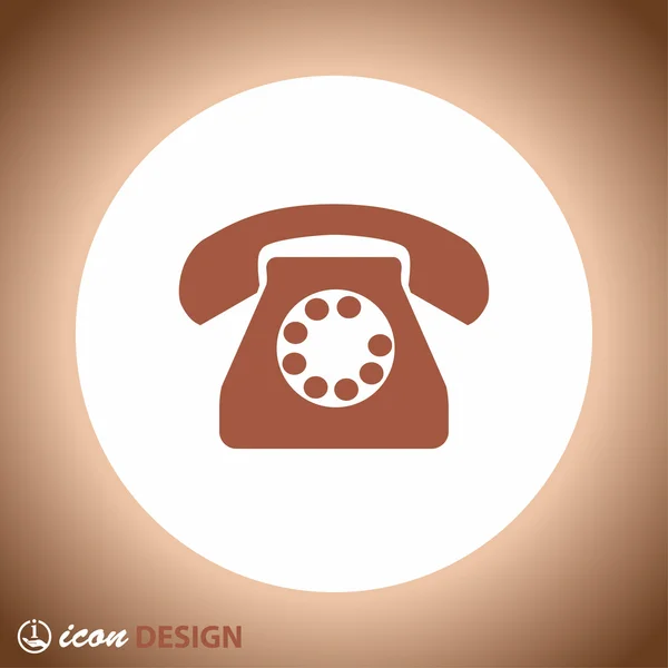 Pictografía de teléfono para el diseño . — Vector de stock