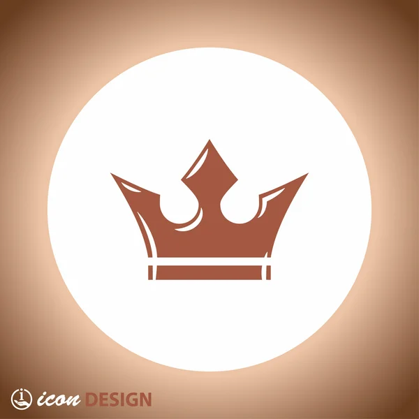 Pictografía de corona para diseño . — Vector de stock