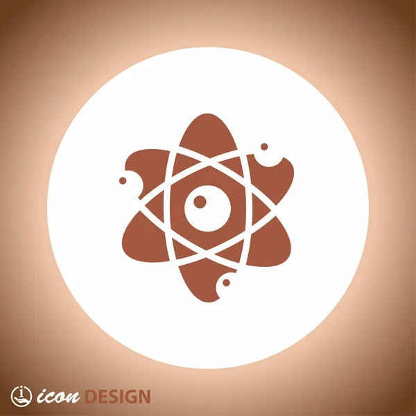 Pictografia do ícone do átomo —  Vetores de Stock
