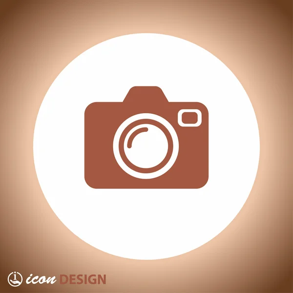 Pictograph of camera  for design. — Stock Vector