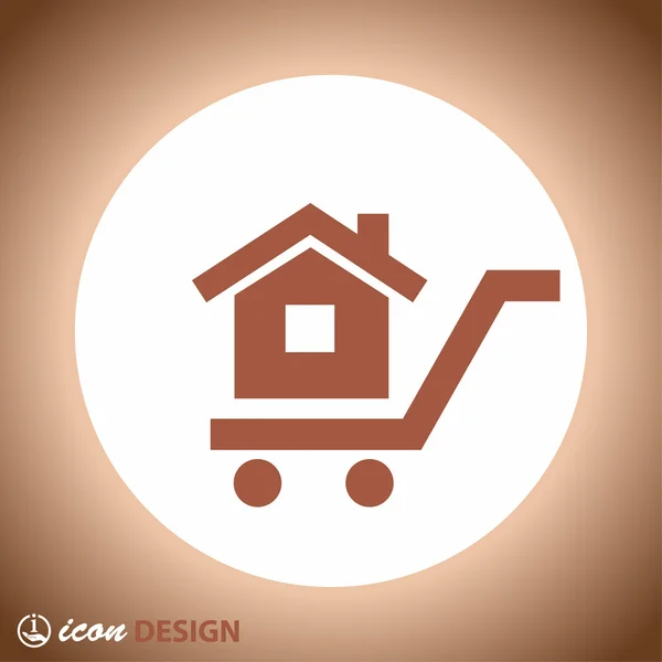 Pictogramme du concept de la maison — Image vectorielle