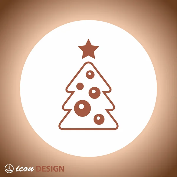 Pictogramme de l'arbre de Noël — Image vectorielle