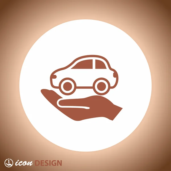 Pictograph of car for design — Stock Vector