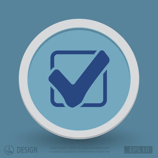 Pictografía de la marca de verificación — Vector de stock