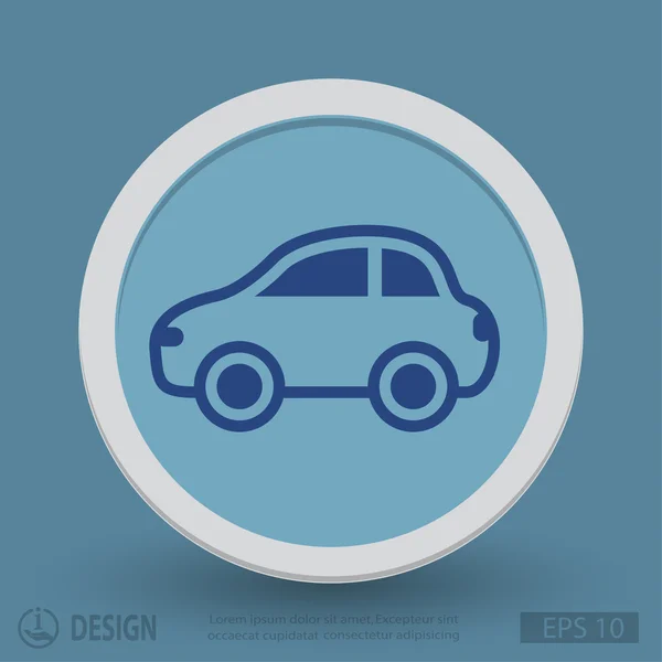 Pictograph of car  for design. — Stock Vector