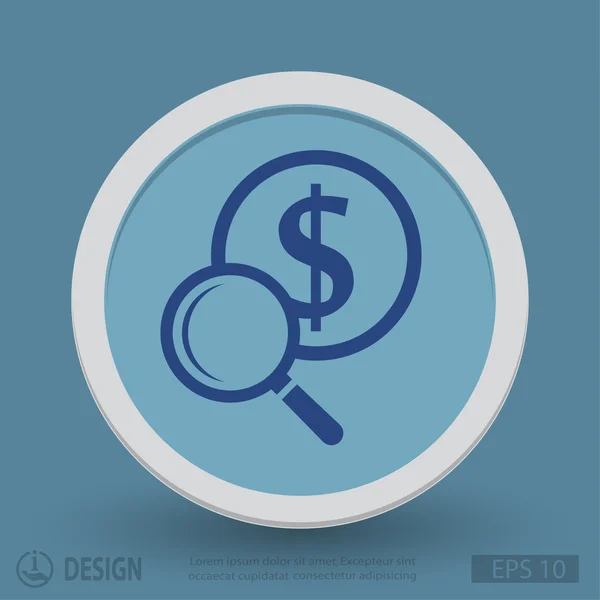 Pictograph of money  for design — Stock Vector