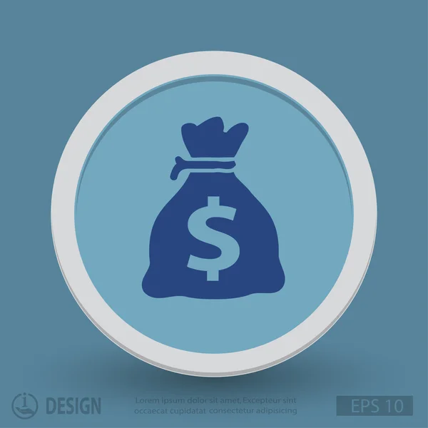 Pictograph of money  for design — Stock Vector